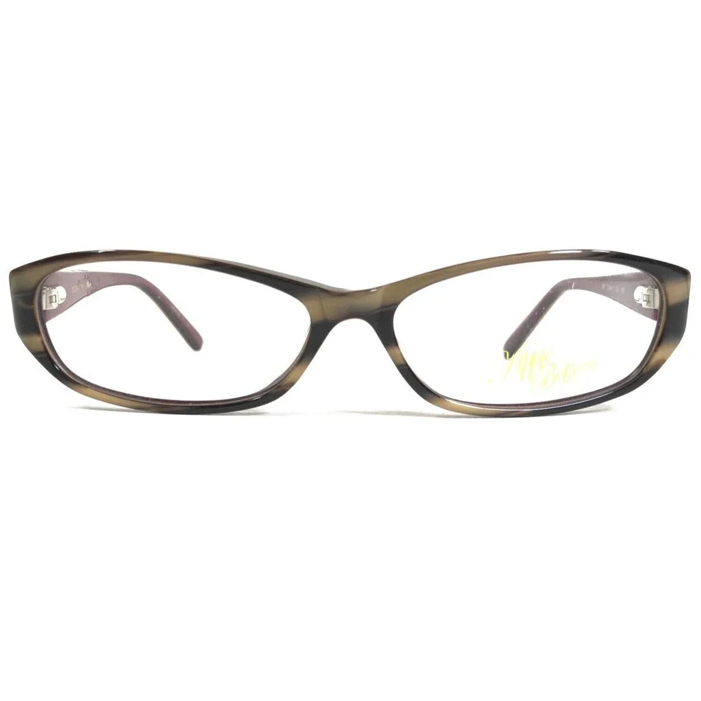 Apple Bottoms Eyeglasses Frames AB 730A-1 Brown Horn Red Rectangular 53-14-135